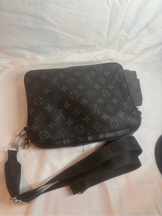 Louis Vuitton Other - Louis Vuitton Black Monogram Messenger Crossbody Bag